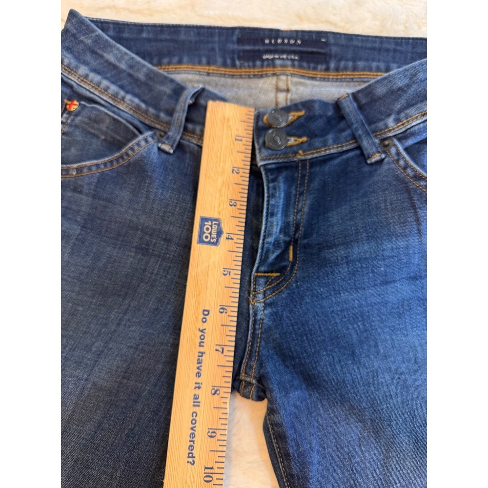 Hudson Jeans Womens Dark Wash Double Button Flap Pocket Straight Leg Denim USA - Picture 7 of 12